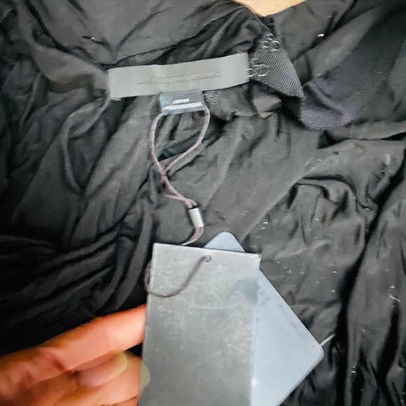 Alexander Wang NWT cupro jersey drape dress LBD S - Picture 10 of 13